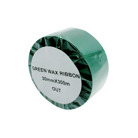 Красящая лента (Риббон) Green Wax (30mm x 300m, wax, втулка 1