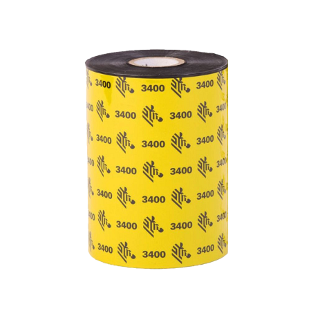 Красящая лента (Риббон) Zebra 3400 Wax/Resin High-performance (83mm x 450m, wax/resin, втулка 1